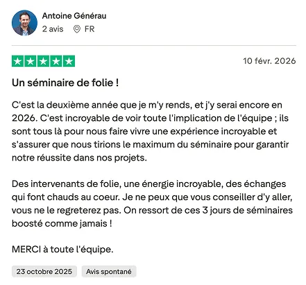 Avis d'un participant