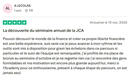 Avis d'un participant
